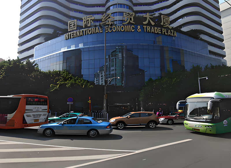 廣州市商務局。地址：廣州市越秀區東風西路國際經貿大廈